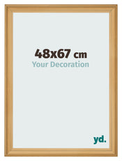 Bilderrahmen 48x67cm Kiefer Gemasert MDF Lazio Vorne Messe | Yourdecoration.at