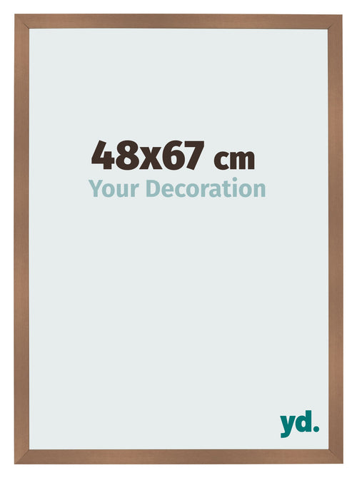 Bilderrahmen 48x67cm Kupfer Dekor MDF Bologna Vorne Messe | Yourdecoration.at