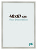 Bilderrahmen 48x67cm Silber Matt MDF Bologna Vorne Messe | Yourdecoration.at