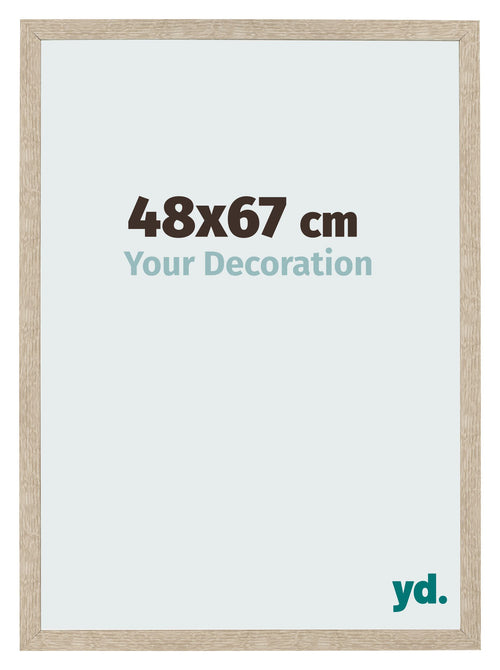 Bilderrahmen 48x67cm Sonoma Eiche MDF Bologna Vorne Messe | Yourdecoration.at