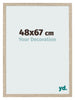 Bilderrahmen 48x67cm Sonoma Eiche MDF Bologna Vorne Messe | Yourdecoration.at