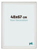 Bilderrahmen 48x67cm Weiss Gewischt MDF Lazio Vorne Messe | Yourdecoration.at