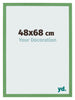 Bilderrahmen 48x68 cm Grun MDF Bologna Vorne Messe | Yourdecoration.at