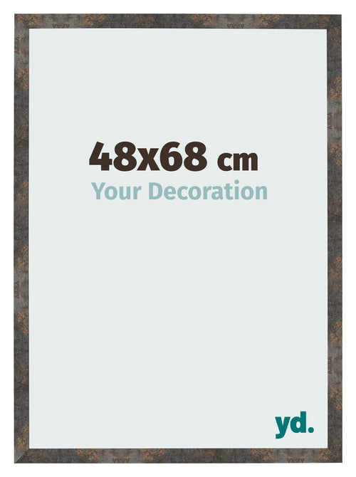 Bilderrahmen 48x68 cm Oxidiertes Metall MDF Bologna Vorne Messe | Yourdecoration.at