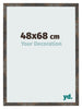 Bilderrahmen 48x68 cm Oxidiertes Metall MDF Bologna Vorne Messe | Yourdecoration.at
