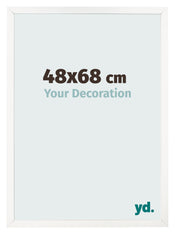 Bilderrahmen 48x68 cm Weiss Hochglanz MDF Bologna Vorne Messe | Yourdecoration.at
