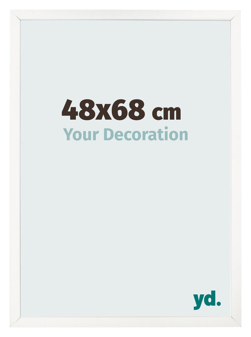 Bilderrahmen 48x68 cm Weiss Hochglanz MDF Bologna Vorne Messe | Yourdecoration.at