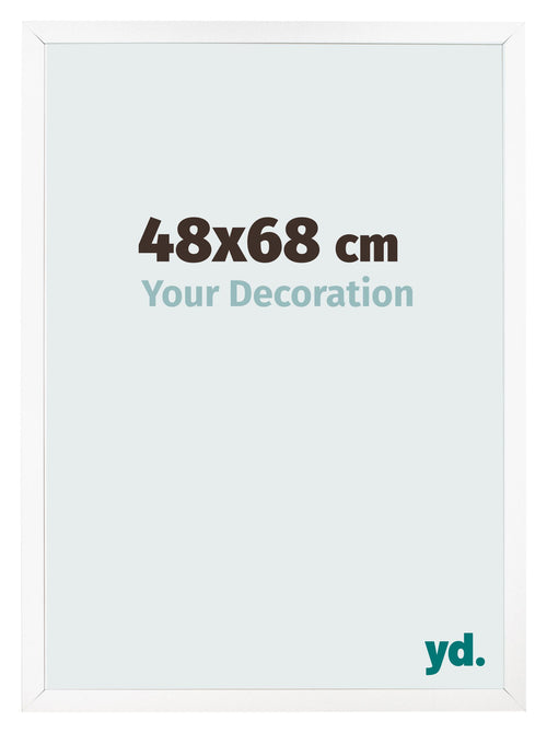 Bilderrahmen 48x68 cm Weiss Matt MDF Bologna Vorne Messe | Yourdecoration.at