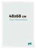 Bilderrahmen 48x68 cm Weiss Matt MDF Bologna Vorne Messe | Yourdecoration.at