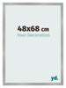 Bilderrahmen 48x68cm Aluminium Gebürstet MDF Bologna Vorne Messe | Yourdecoration.at
