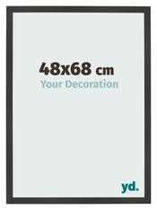 Bilderrahmen 48x68cm Antrazit MDF Bologna Vorne Messe | Yourdecoration.at