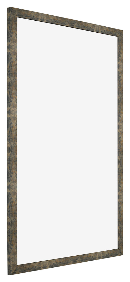 Bilderrahmen 48x68cm Blau Gold Meliert MDF Bologna Vorne Schrag | Yourdecoration.at