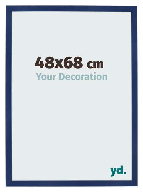Bilderrahmen 48x68cm Dunkelblau Gewischt MDF Bologna Vorne Messe | Yourdecoration.at