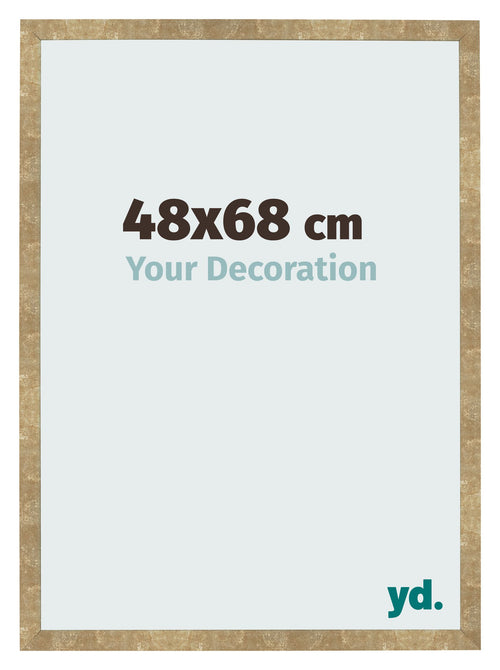 Bilderrahmen 48x68cm Gold Antik MDF Bologna Vorne Messe | Yourdecoration.at