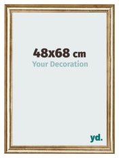 Bilderrahmen 48x68cm Gold Antik MDF Lazio Vorne Messe | Yourdecoration.at