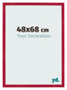 Bilderrahmen 48x68cm Rot MDF Bologna Vorne Messe | Yourdecoration.at