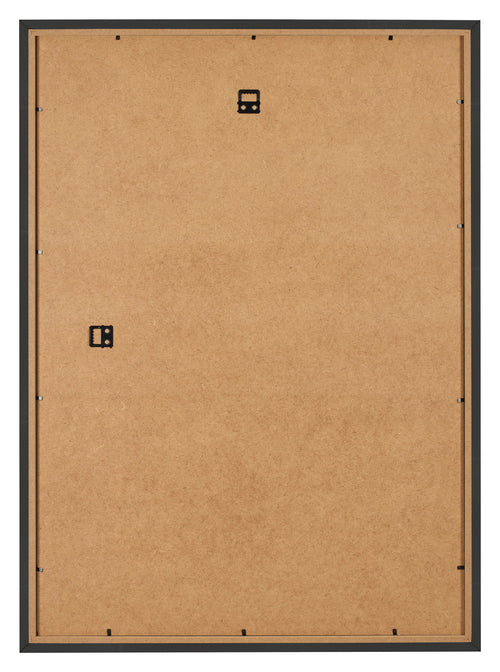 Bilderrahmen 48x68cm Schwarz Gemasert MDF Bologna Ruckseite | Yourdecoration.at