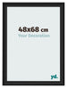 Bilderrahmen 48x68cm Schwarz Gemasert MDF Lazio Vorne Messe | Yourdecoration.at