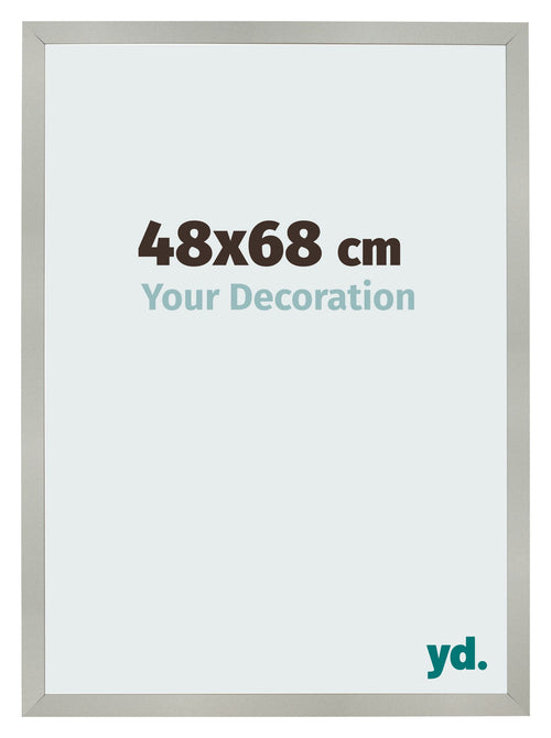 Bilderrahmen 48x68cm Silber Matt MDF Bologna Vorne Messe | Yourdecoration.at