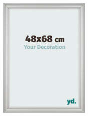 Bilderrahmen 48x68cm Silber Matt MDF Lazio Vorne Messe | Yourdecoration.at
