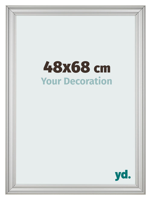 Bilderrahmen 48x68cm Silber Matt MDF Lazio Vorne Messe | Yourdecoration.at