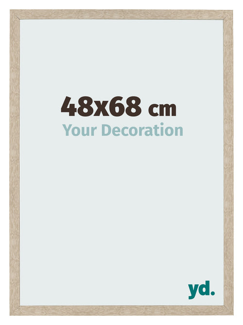 Bilderrahmen 48x68cm Sonoma Eiche MDF Bologna Vorne Messe | Yourdecoration.at