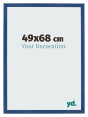 Bilderrahmen 49x68 cm Dunkelblau MDF Bologna Vorne Messe | Yourdecoration.at