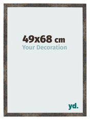 Bilderrahmen 49x68 cm Oxidiertes Metall MDF Bologna Vorne Messe | Yourdecoration.at