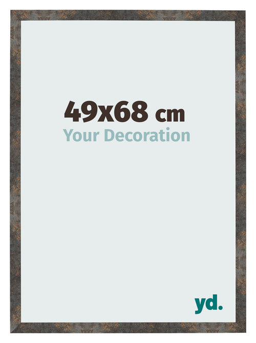 Bilderrahmen 49x68 cm Oxidiertes Metall MDF Bologna Vorne Messe | Yourdecoration.at