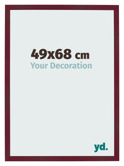 Bilderrahmen 49x68 cm Weinrot Gewischt MDF Bologna Vorne Messe | Yourdecoration.at
