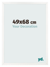 Bilderrahmen 49x68 cm Weiss Hochglanz MDF Bologna Vorne Messe | Yourdecoration.at