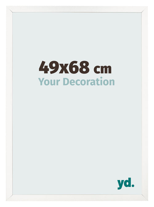 Bilderrahmen 49x68 cm Weiss Hochglanz MDF Bologna Vorne Messe | Yourdecoration.at