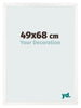 Bilderrahmen 49x68 cm Weiss Hochglanz MDF Bologna Vorne Messe | Yourdecoration.at