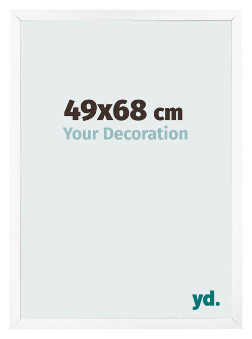 Bilderrahmen 49x68 cm Weiss Matt MDF Bologna Vorne Messe | Yourdecoration.at