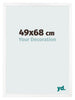 Bilderrahmen 49x68 cm Weiss Matt MDF Bologna Vorne Messe | Yourdecoration.at