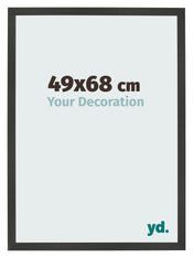 Bilderrahmen 49x68cm Antrazit MDF Bologna Vorne Messe | Yourdecoration.at