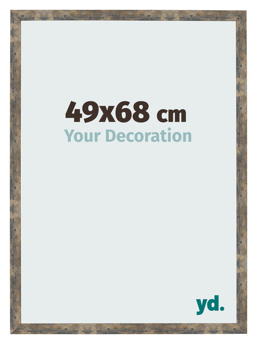 Bilderrahmen 49x68cm Blau Gold Meliert MDF Bologna Vorne Messe | Yourdecoration.at
