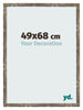 Bilderrahmen 49x68cm Blau Gold Meliert MDF Bologna Vorne Messe | Yourdecoration.at