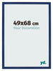 Bilderrahmen 49x68cm Dunkelblau Gewischt MDF Bologna Vorne Messe | Yourdecoration.at