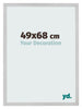 Bilderrahmen 49x68cm Edelstahl MDF Bologna Vorne Messe | Yourdecoration.at