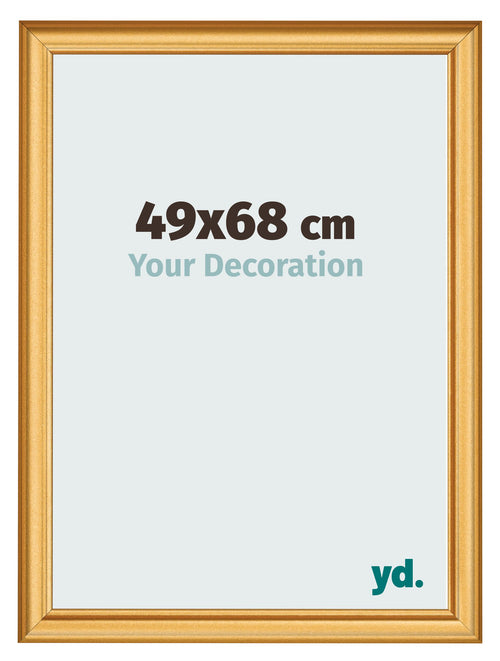 Bilderrahmen 49x68cm Gold Matt MDF Lazio Vorne Messe | Yourdecoration.at