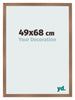 Bilderrahmen 49x68cm Kupfer Dekor MDF Bologna Vorne Messe | Yourdecoration.at