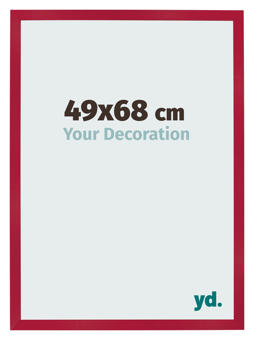 Bilderrahmen 49x68cm Rot MDF Bologna Vorne Messe | Yourdecoration.at