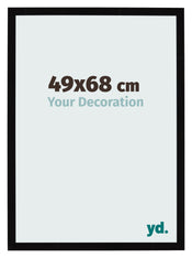 Bilderrahmen 49x68cm Schwarz Hochglanz MDF Bologna Vorne Messe | Yourdecoration.at