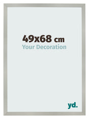 Bilderrahmen 49x68cm Silber Matt MDF Bologna Vorne Messe | Yourdecoration.at