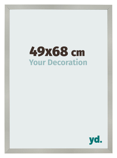 Bilderrahmen 49x68cm Silber Matt MDF Bologna Vorne Messe | Yourdecoration.at