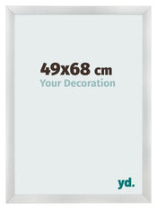 Bilderrahmen 49x68cm Silber Schwarz Gewischt MDF Pisa Vorne Messe | Yourdecoration.at