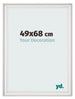 Bilderrahmen 49x68cm Weiss Gewischt MDF Lazio Vorne Messe | Yourdecoration.at