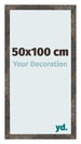 Bilderrahmen 50x100 cm Oxidiertes Metall MDF Bologna Vorne Messe | Yourdecoration.at
