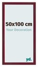 Bilderrahmen 50x100 cm Weinrot Gewischt MDF Bologna Vorne Messe | Yourdecoration.at